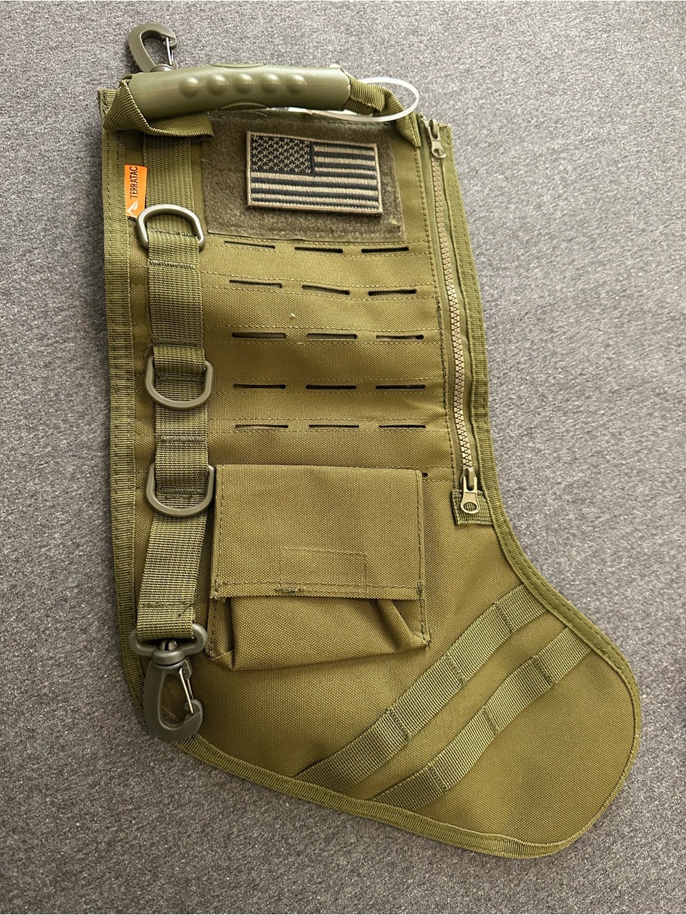 Tactical Olive Green Men’s Utility Holiday STOCKING military boot olive green
